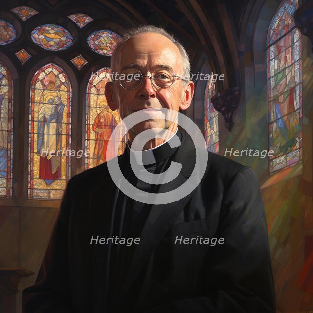 AI IMAGE - Portrait of Justin Welby, Archbishop of Canterbury, 2023. Creator: Heritage Images.
