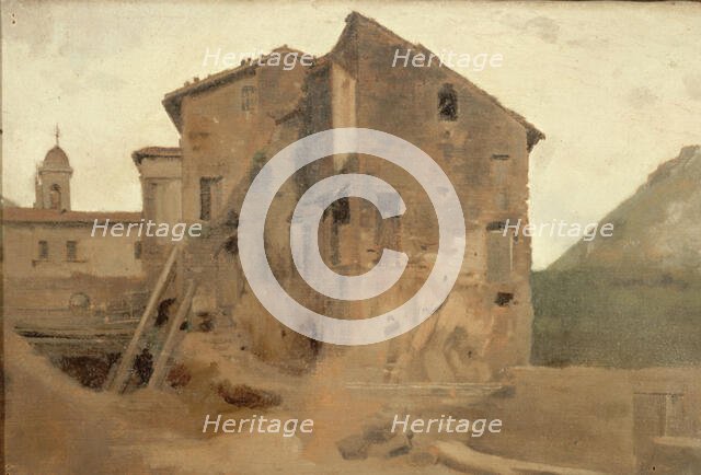 Masure dans la campagne de Rome, between 1859 and 1864. Creator: Jean Jacques Henner.