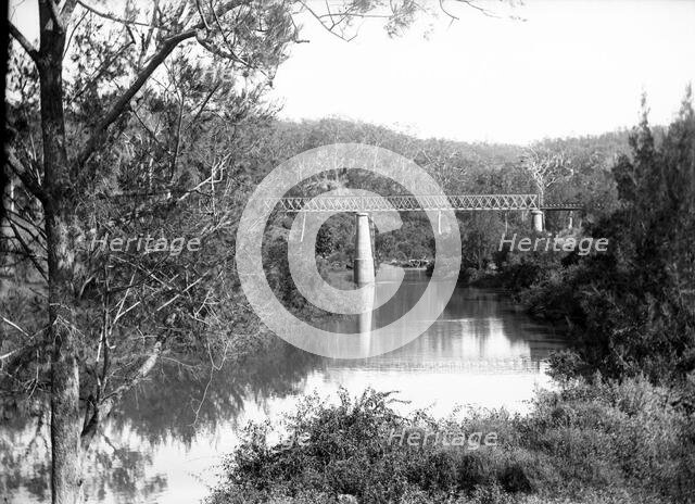Unknown railway bridge, c1900s. Creator: Robert Augustus Henry L'Estrange.