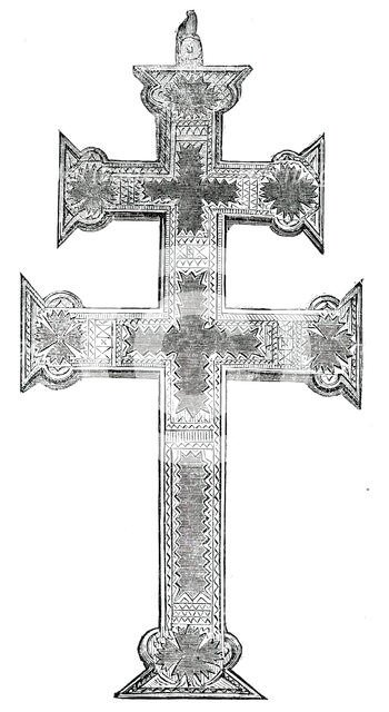 Reverse of an Ancient Cross found at Cork, 1850. Creator: Unknown.