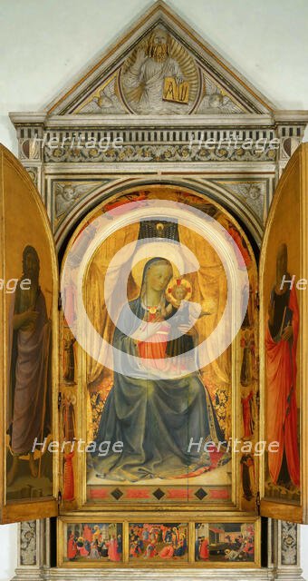 The Tabernacle of the Linaioli, ca. 1433. Creator: Angelico, Fra Giovanni, da Fiesole (ca. 1400-1455).