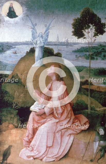'St John the Evangelist on Patmos', 1504-1505. Artist: Hieronymus Bosch