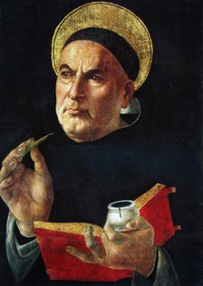 Saint Thomas Aquinas. Creator: Botticelli, Sandro (1445-1510).