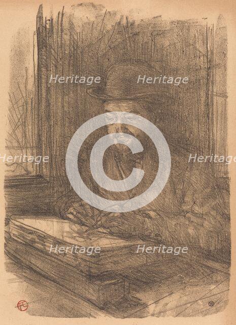 The Fine Printmaker Adolphe Albert (Le bon graveur - Adolphe Albert), 1898. Creator: Henri de Toulouse-Lautrec.