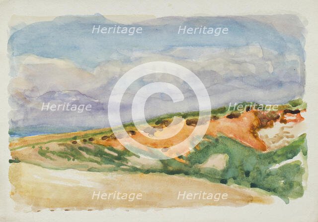 Landscape study, c1875-1944. Creator: George Clausen.