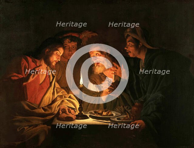 The Supper at Emmaus, ca 1635-1640. Creator: Stomer, Matthias (ca.1600-after 1650).