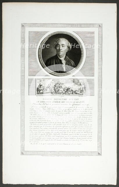 Néker, Minister of State and General Director of Finances, from Tableaux historiques ..., 1798–1804. Creator: Charles Francois Gabriel Levachez.