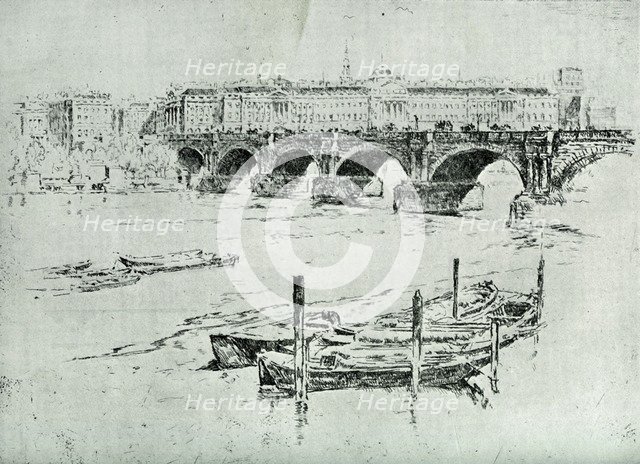 'Somerset House', 1928. Creator: Joseph Pennell.