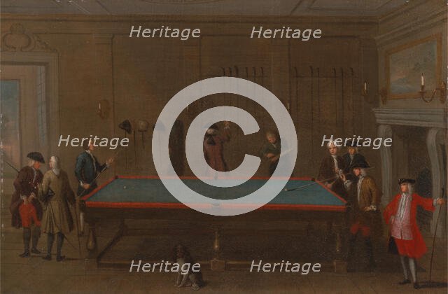 The Billiard Room, ca. 1725. Creator: Unknown.