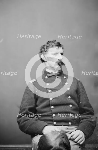 Major J.E. Hamlin, US Army, between 1855 and 1865. Creator: Unknown.