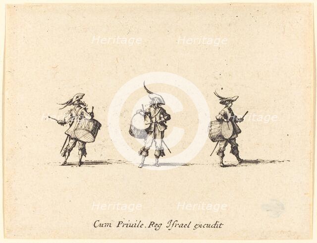 Drill with Drums, 1634/1635. Creator: Jacques Callot.