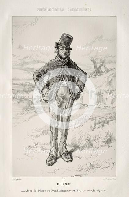 Le Lundi. Creator: Paul Gavarni (French, 1804-1866).