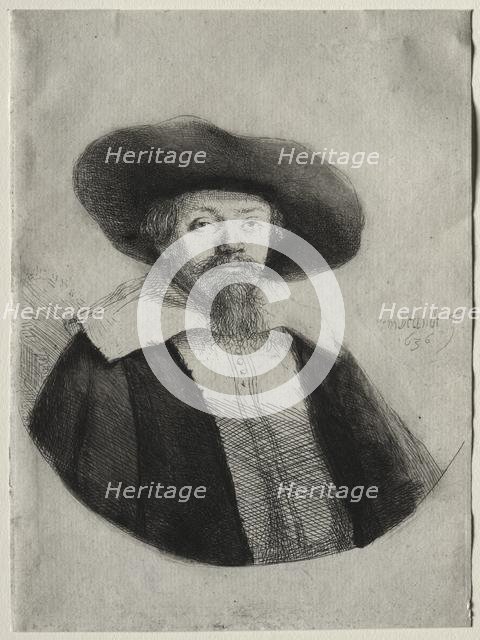Samuel Manasseh Ben Israel, 1636. Creator: Rembrandt van Rijn (Dutch, 1606-1669).
