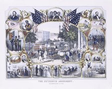 The fifteenth amendment: celebrated May 19th, 1870, ca.1870 - 1879. Creator: James Carter Beard.