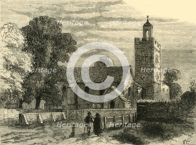 'Old Camberwell Church in 1750', (c1878). Creator: Unknown.