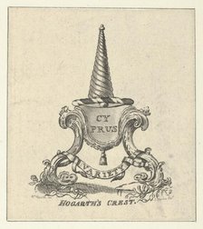 Hogarth's Crest, ca. 1790. Creator: John Barlow.