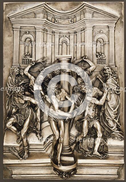 Plaque with The Flagellation of Christ, c.1560. Creator: Workshop of Guglielmo della Porta.