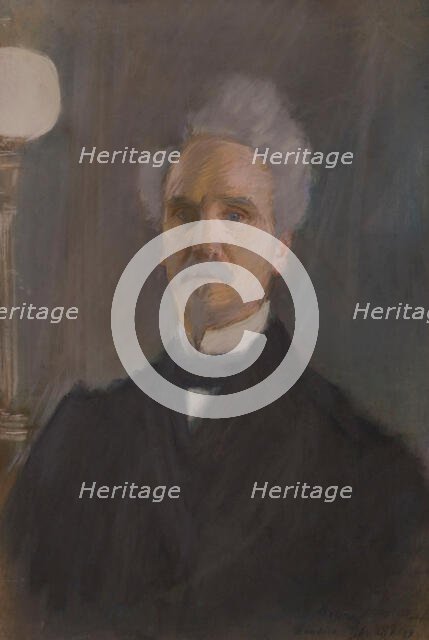 Portrait of Henri Rochefort (1830-1913), 1889. Creator: Helleu, Paul César (1859-1927).