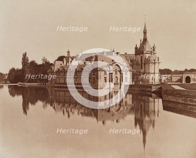 Chateau, Chantilly, between 1867 and 1870. Creator: Adolphe Braun.