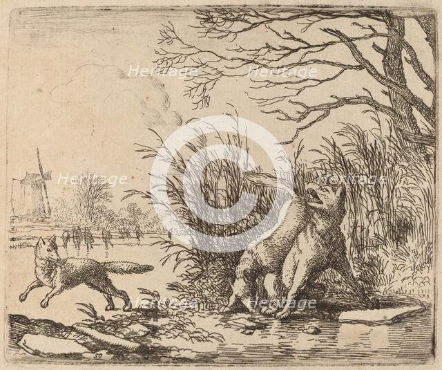 The Wolves on the Ice, probably c. 1645/1656. Creator: Allart van Everdingen.