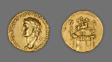 Aureus (Coin) Portraying Nero Claudius Drusus, 41-45, issued by Claudius (Tiberius Claudius Nero). Creator: Unknown.