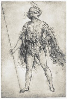 'Youth in a Masquerade Costume', 1506-1507. Artist: Leonardo da Vinci