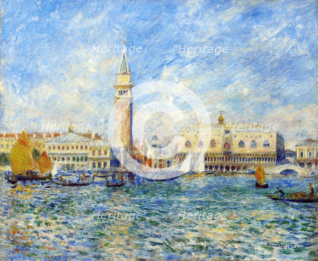 Venice, The Doge's Palace, 1881. Creator: Pierre-Auguste Renoir.