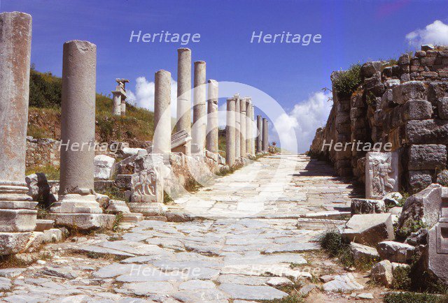 Curetes Street, leading to the State Agora, Ephesus, Turkey, 20th century. Artist: CM Dixon.