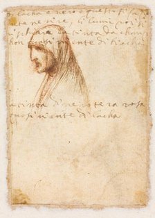 Bust-Length Profile of an Old Woman (verso), c. 1521. Creator: Dosso Dossi (Italian, c. 1490-aft 1541), possibly by.