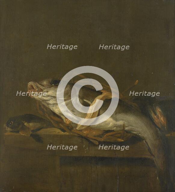 Still Life with a Haddock and Gurnard, 1640-1662. Creator: Jan Vonck.