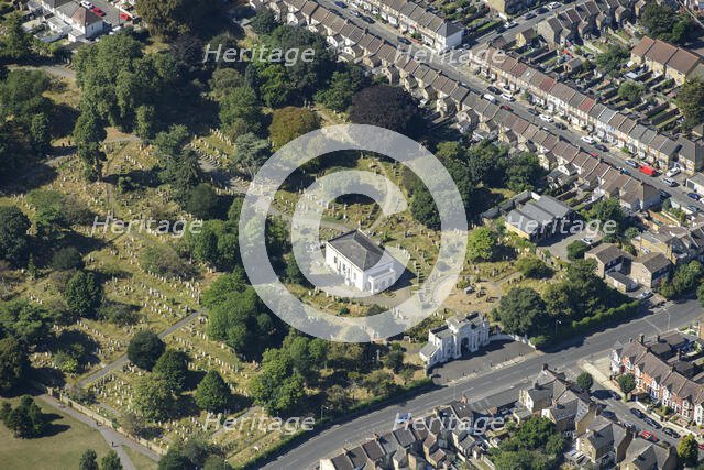 Gravesend Cemetery, Kent, 2024. Creator: Damian Grady.