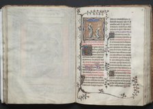 The Gotha Missal: Fol. 64v, Text, c. 1375. Creator: Master of the Boqueteaux (French); Workshop, and.