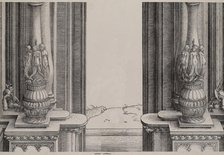 The Middle Section of the Entryway to the Central Portal, the Columns Decorated by Sirens ..., 1515. Creator: Hieronymus Andreae.