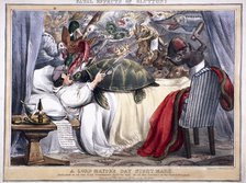 'Fatal effects of gluttony, a Lord Mayor's Day night mare', 1830. Artist: Anon