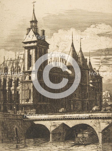 The Clock Tower, Paris, 1852. Creator: Charles Meryon.