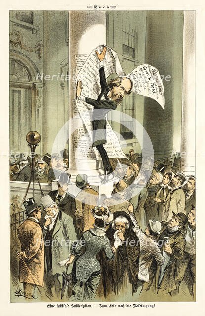 Cartoon from Puck, between 1880 and 1889. Creators: Joseph Keppler, Bernhard Gillam.