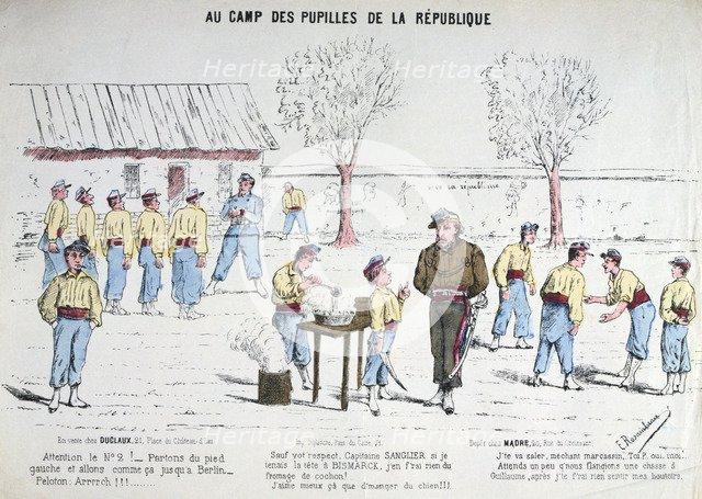 'Aux Camp des Pupilles de la Republique', 1871.  Artist: Anon