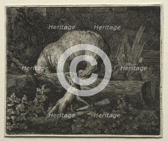 Reynard the Fox: Trapping the Bear. Creator: Allart van Everdingen (Dutch, 1621-1675).