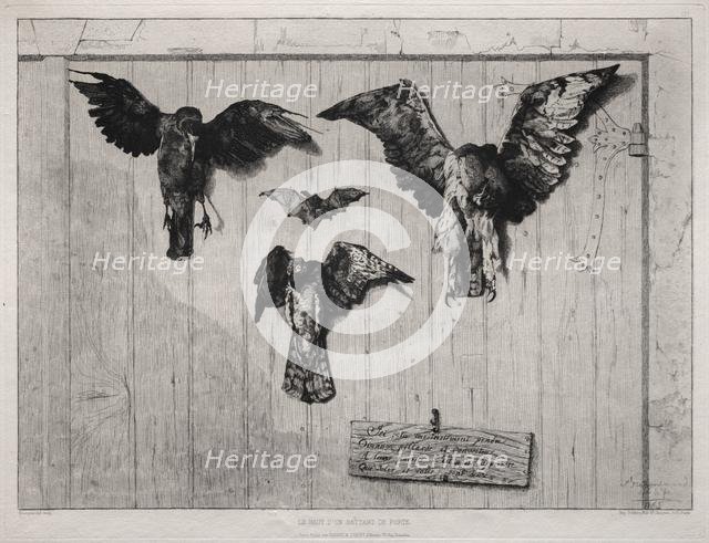 The Top of the Swing-Door, 1852 (printed 1865). Creator: Félix Bracquemond (French, 1833-1914); Cadart & Luquet 79, rue Richelieu, Paris.