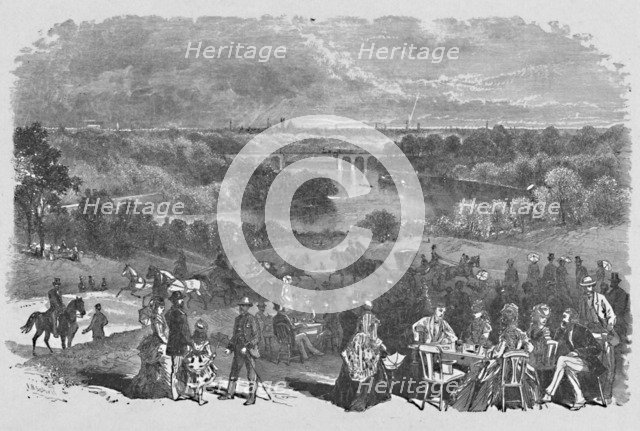 'View from Belmont Mansion, Fairmount Park', 1883. Artist: Frederic B Schell.