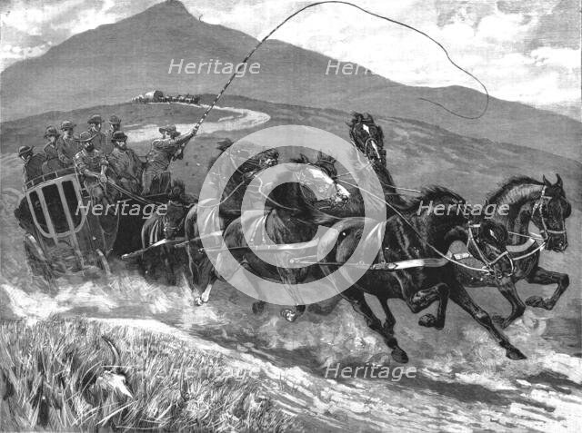 '' The Transvaal Goldfields and how to reach them--by Coach, Eight in Hand', 1890. Creator: Unknown.