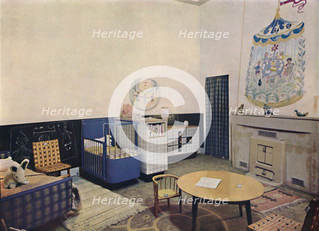 'Nursery designed by Esmé Gordon, A.R.I.B.A., A.R.I.A.S.', c1945. Artist: Unknown.
