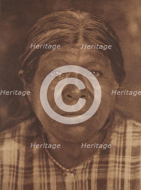 A Chukchansi Matron, 1924. Creator: Edward Sheriff Curtis.
