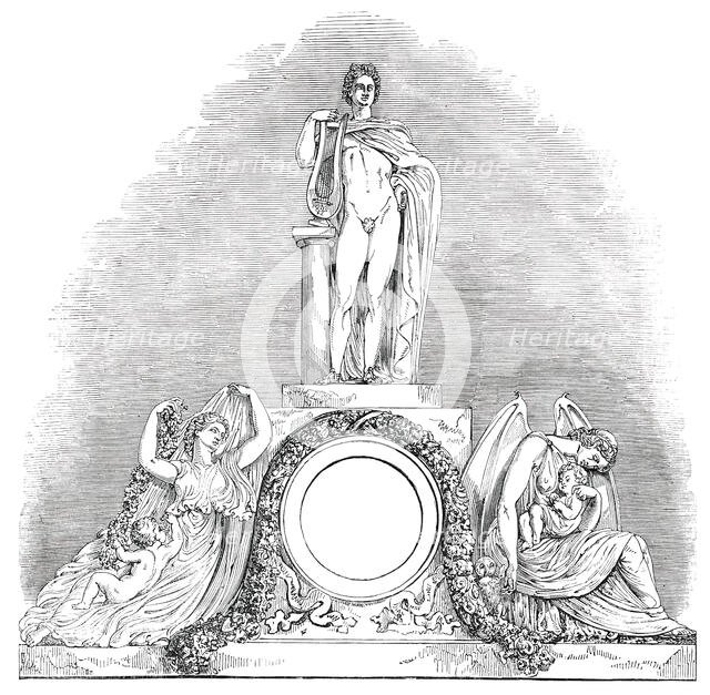 Sculpture of the New Front of Buckingham Palace - Southern Wing, 1850. Creator: Unknown.