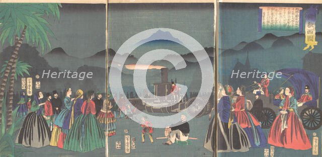 France (furansukoku), 2nd month, 1865. Creator: Utagawa Yoshitora.