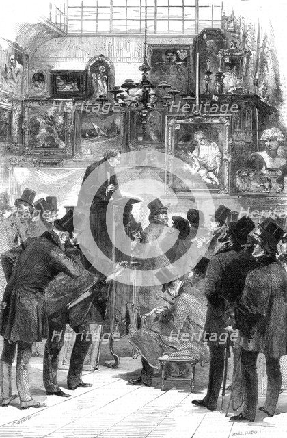 Picture sale at Messrs Christie and Manson's, King Street, St James's, London, 1856.  Creator: Unknown.