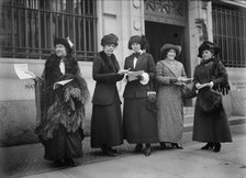 Woman Suffrage - Advertising Parade, 1913. Creator: Harris & Ewing.