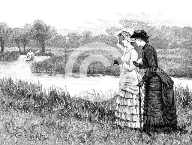 "He is coming," said Jeannette, in a warning voice, 1883. Creator: R. Taylor.