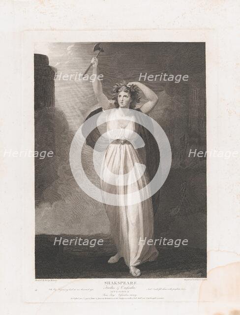 Cassandra Raving (Shakespeare, Troilus and Cressida, Act 2,..., first published 1795; reissued 1852. Creator: Francis Legat.