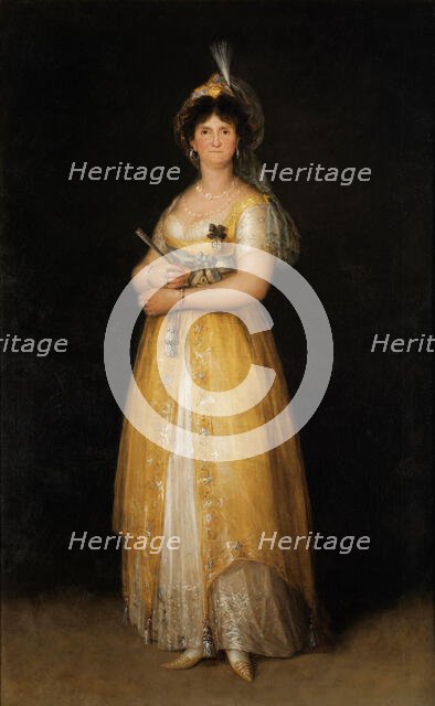Portrait of Maria Luisa of Parma (1751-1819), Queen of Spain, 1799. Creator: Goya, Francisco, de (1746-1828).